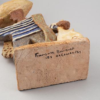 Francoise Bourget, a ceramic sculpture, Studio Les Argonautes, France, mid 20th Century.