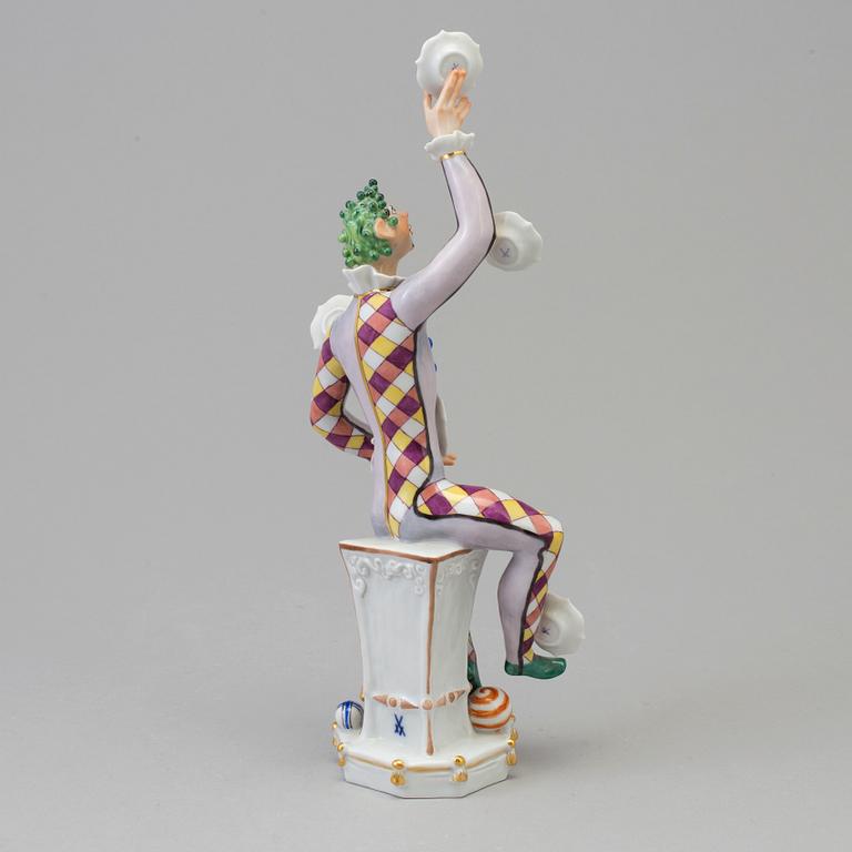 A Meissen 'juggler', 1970's.