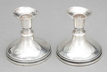 LJUSSTAKAR, ett par, silver, Löfman, Uppsala, 1971 och 1972.