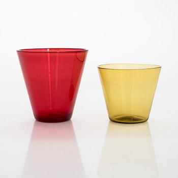 Kaj Franck, dricksglas, 11 st, "Kimara" 2744, Nuutajärvi Notsjö 1960-tal.
