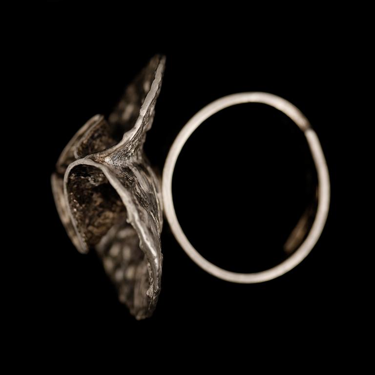 RING, silver, Theresia Hvorslev, Mema, 1976.