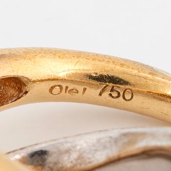 Ole Lynggaard ring 18K gold and white gold "Fidelity".