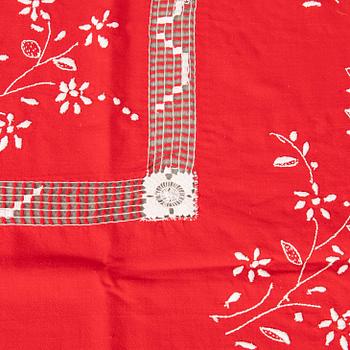 A collection of Christmas tablecloths 12 pcs first half/mid 20th century.