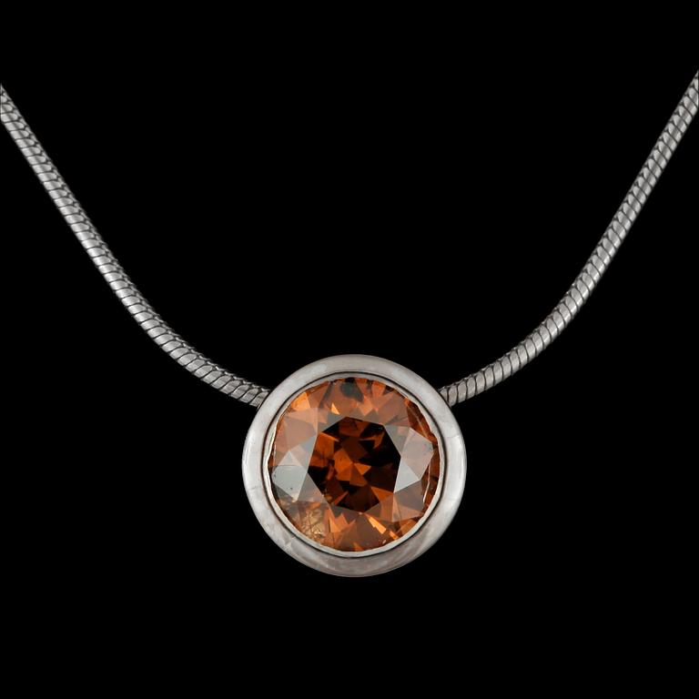 Sebastian Schildt, A brown diamond, circa 1.00 ct, pendant.