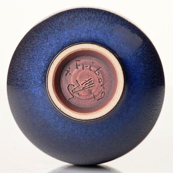 Berndt Friberg, a stoneware bowl and a vase, Gustavsberg Studio 1944-47 and 1957.