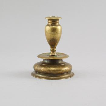 LJUSSTAKE, mässing, barock, 1700-tal.