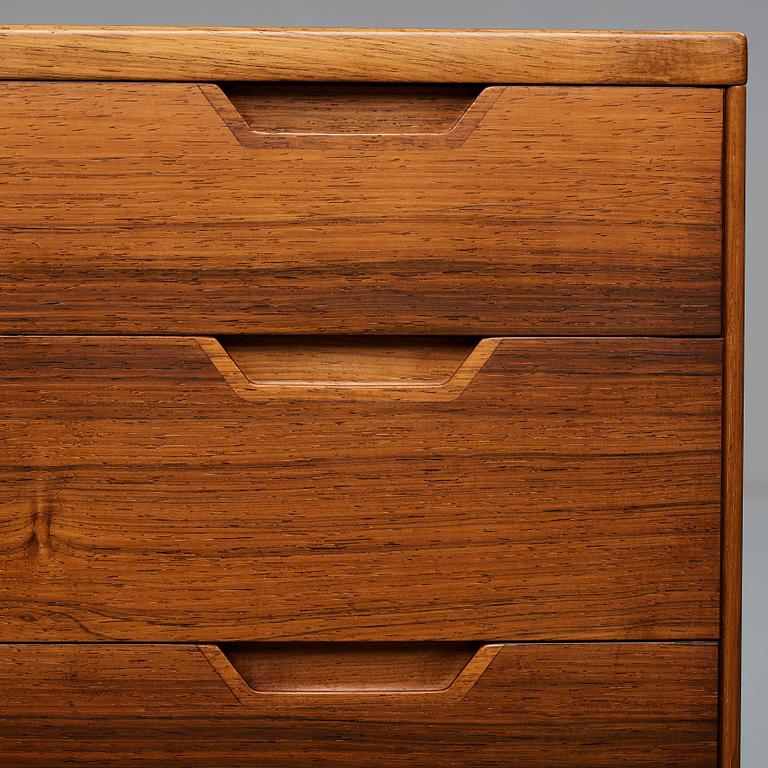 Svend Langkilde, a palisander chest of drawers, Ed. Langkilde, Denmark 1950-60's.