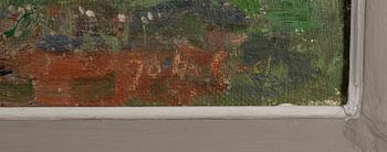 JOHANNES GEBHARD, olja på duk, signerad.