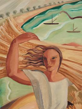 Berta Svensson-Piehl, Girl with sheaf.