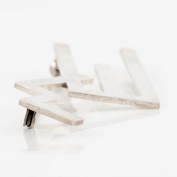 Wiwen Nilsson, monogrambrosch, sterlingsilver, Lund 1968.
