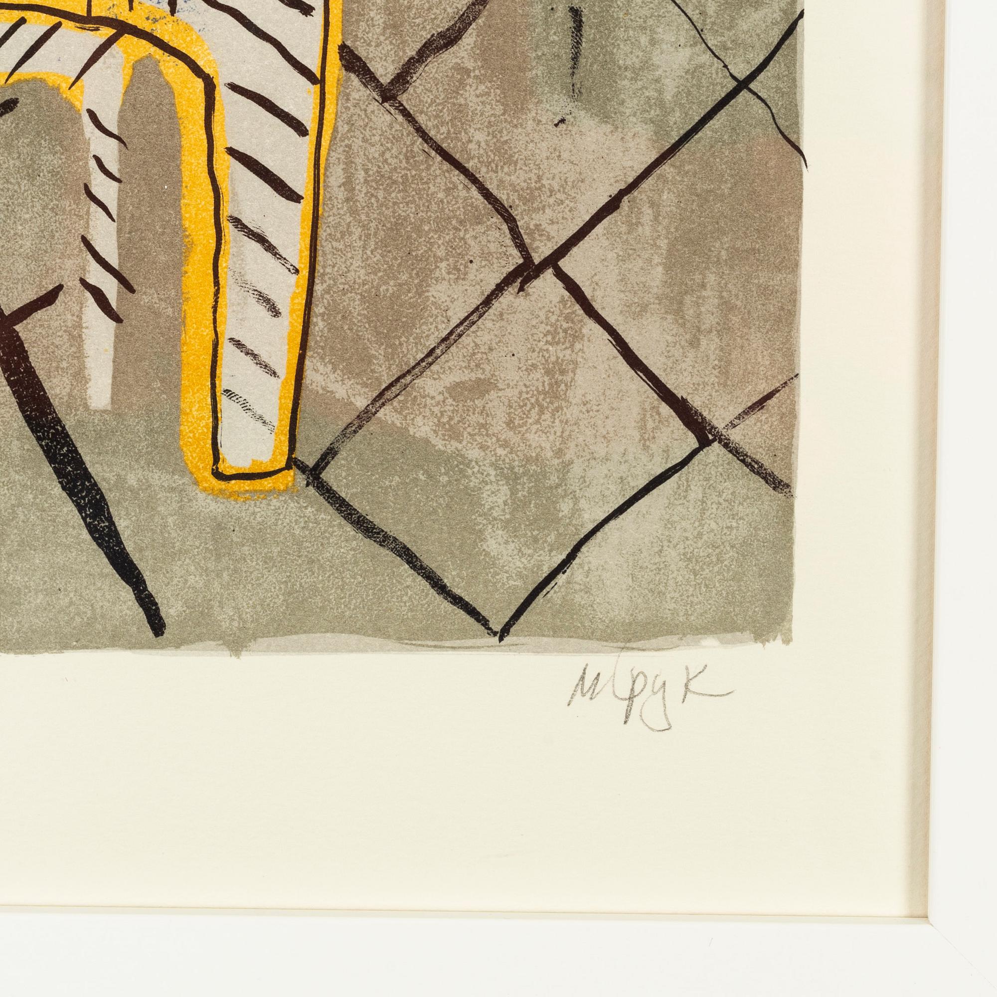 Madeleine Pyk, lithograph in colours, 1994, signed 4037/5000.