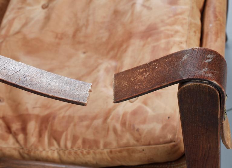 FÅTÖLJER, ett par, "Safari Chair", Kaare Klint, Rud. Rasmussen Snedkerier, Danmark, 1950/60-tal.