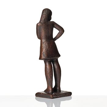 Lisa Larson, Lisa Larson, "The Teenager", a bronze sculpture, Scandia Present, Sweden ca 1978, no 202.