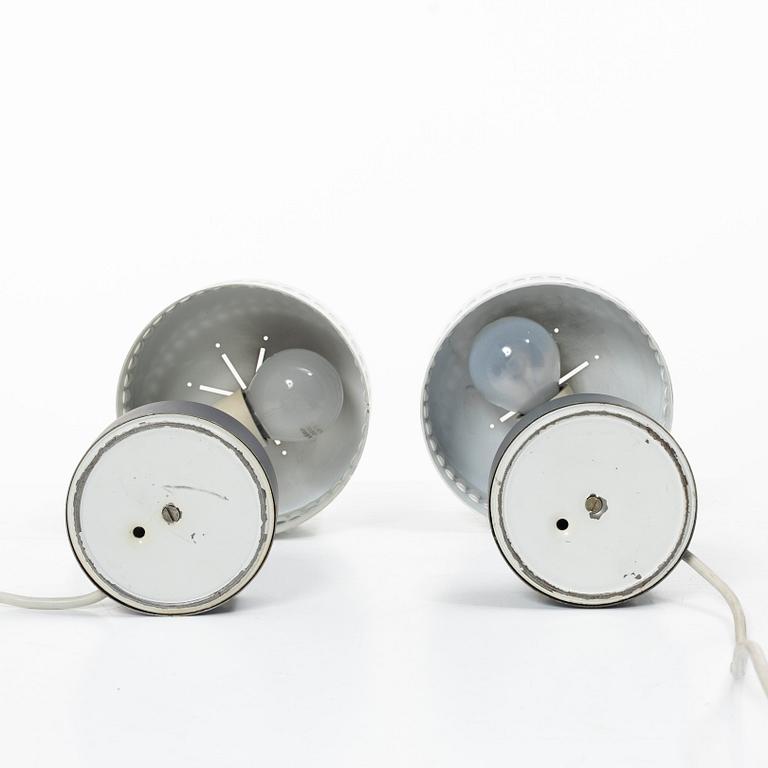 A påair of table lamps, probably France, 1950s.