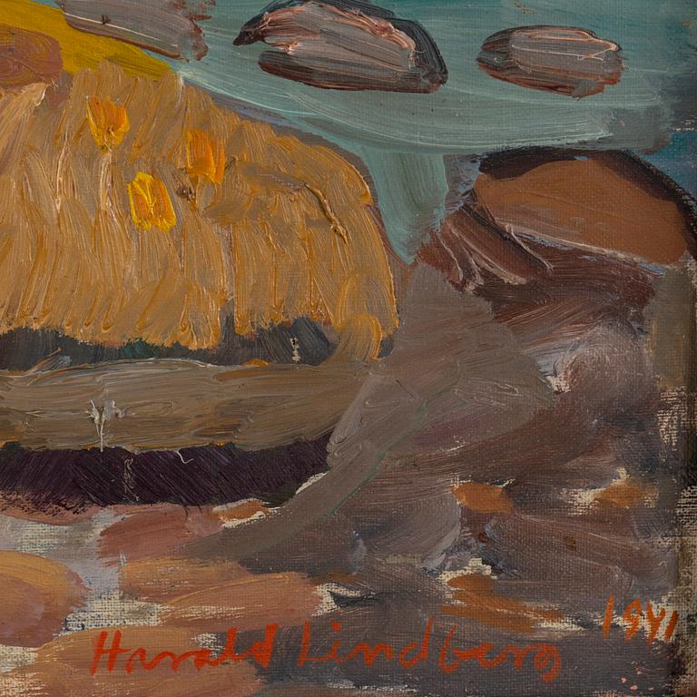 HARALD LINDBERG, oil on canvas, signed.