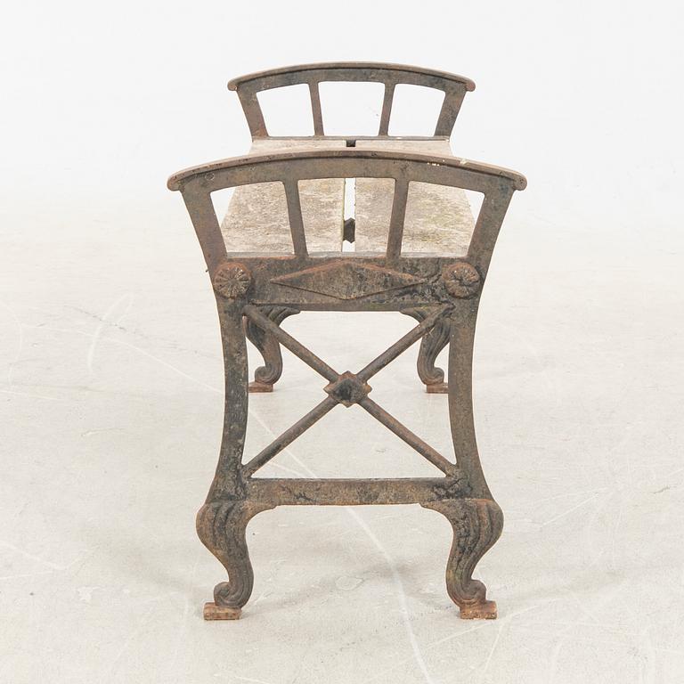 Folke Bensow, trädgårdsbänk, "Parkbänk no 2", Näfveqvarns Bruk.