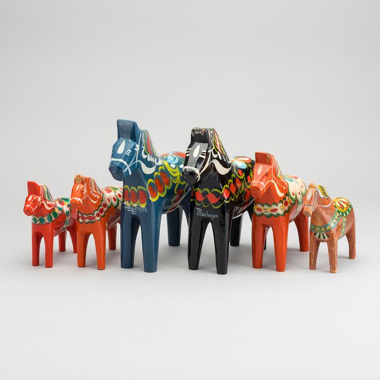 DALAHÄSTAR, 6 st, 1 st 1900-talets första hälft, resten 1900-talets senare.