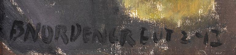 Brita Nordencreutz, oil on canvas signed and dated 43.