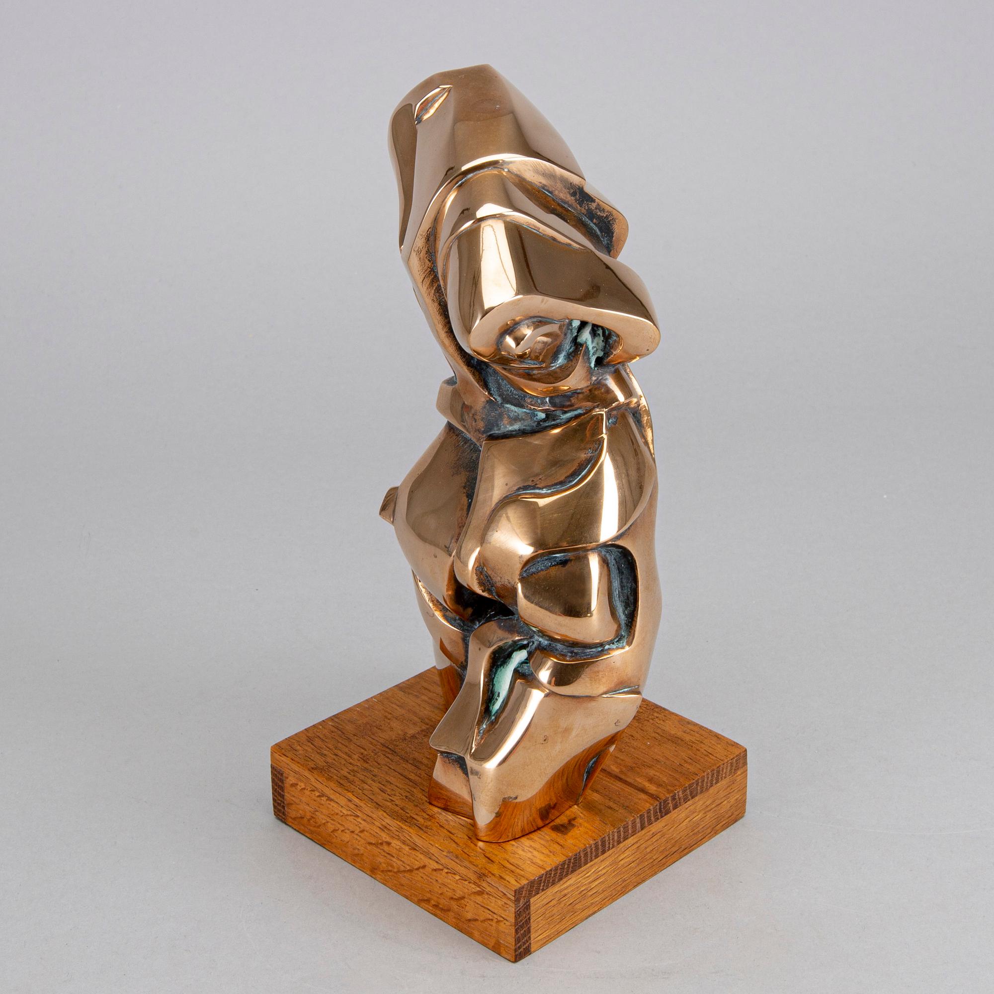 PETER MANDL, a signed and numbered bronze sculpture, "Torso".