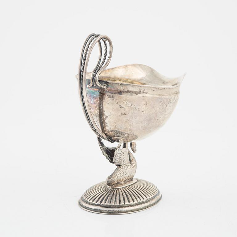 A Swedish silver creamer, marks of Pehr Olof Bäckström, Gävle 1827.