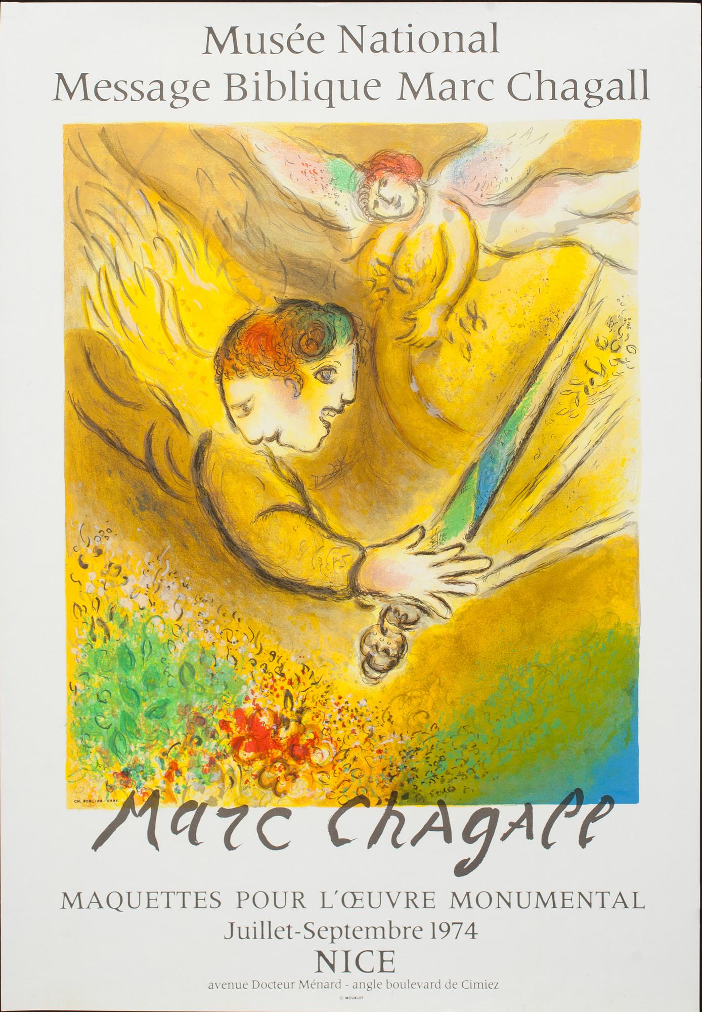 MARC CHAGALL, affisch, Sorlier 1974.