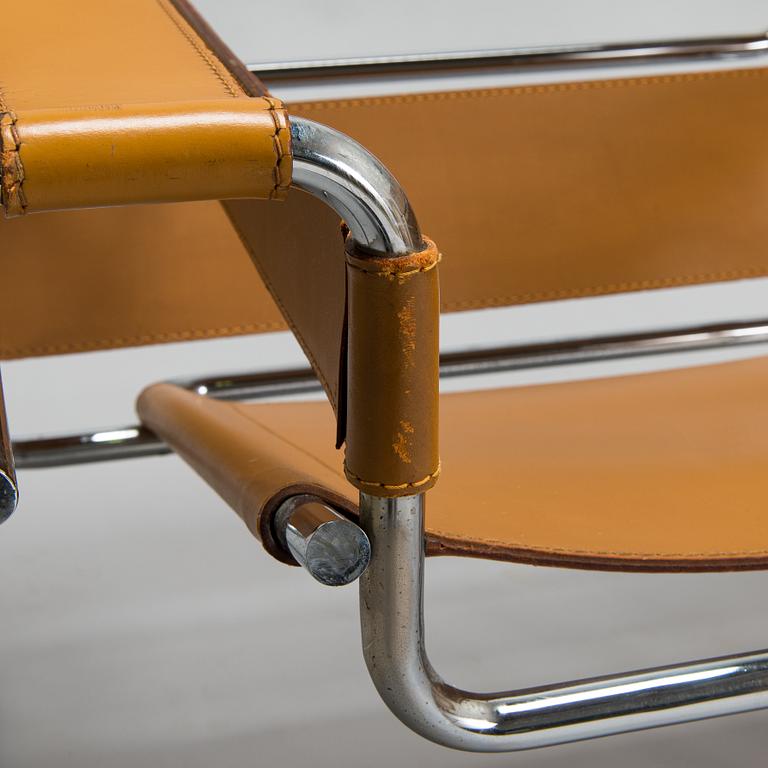 Marcel Breuer, Two "Wassily" armchairs. Gavina, latter part of the 20th century.