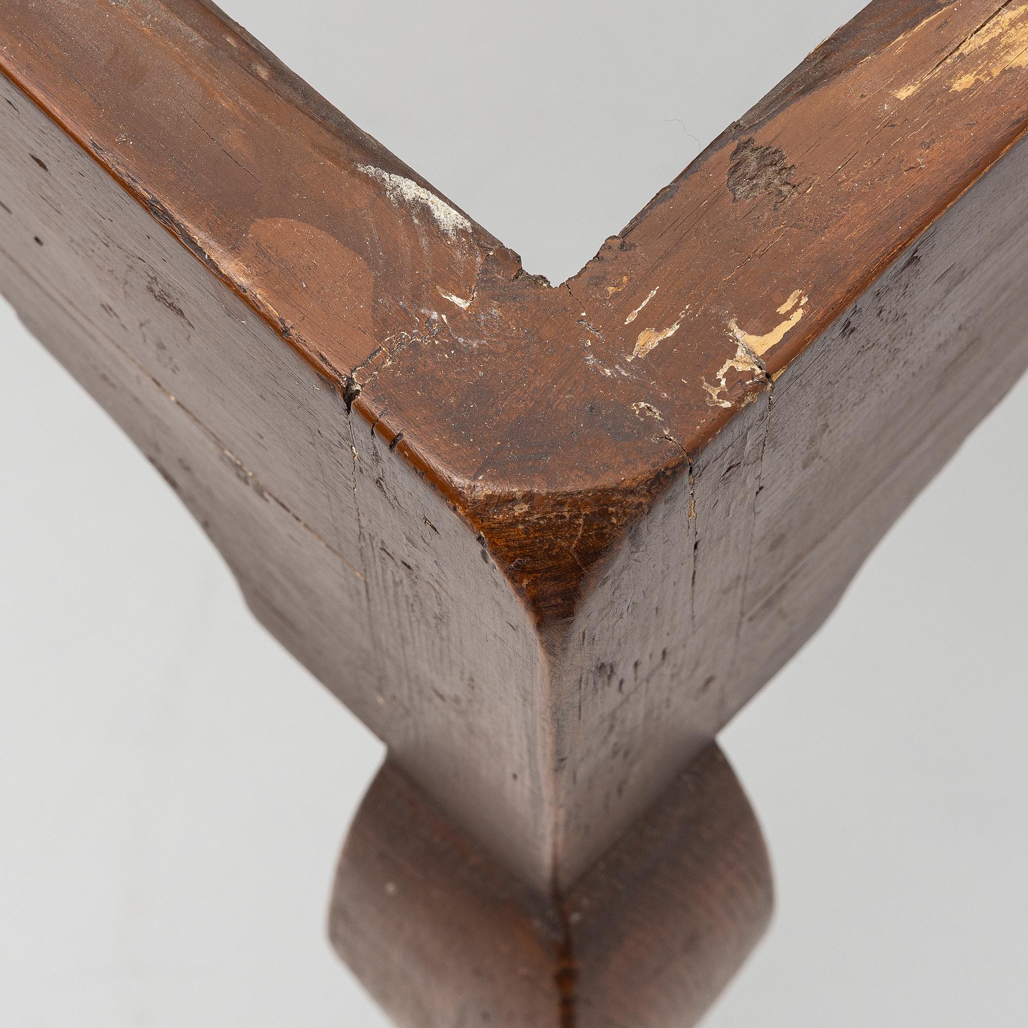 A Swedish rococo tea table with an associated top, 18th and 20th century.