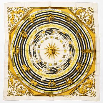 Hermès, scarves, 2 st, "Cuivreries" & "Dies et Hore"/"Astrologie".