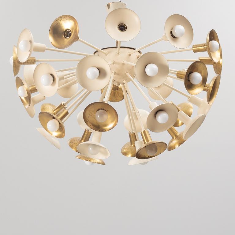 A model sputnik ceiling lamp, 1950's/70's.