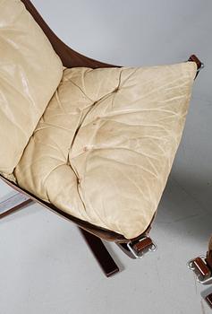 FÅTÖLJER, ett par, "Falcon chair", Sigurd Russel, Vatne möbler, Norge, 1970-tal.