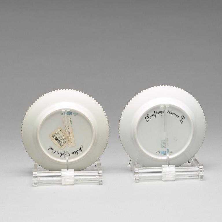 A Royal Copenhagen 'Flora Danica' dinner set for two, Denmark, 20th Century (12 pieces).