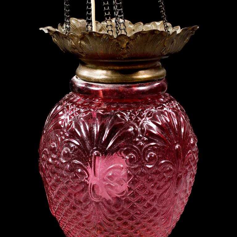 MÅNSKENSAMPEL, sent 1800-tal, höjd ca 83 cm.