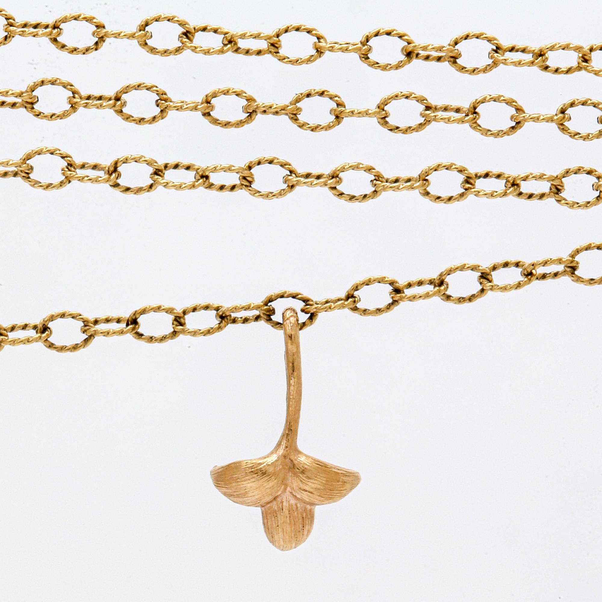 Charlotte Lynggaard, an 18 carat gold pendant weight 8,9 cm.