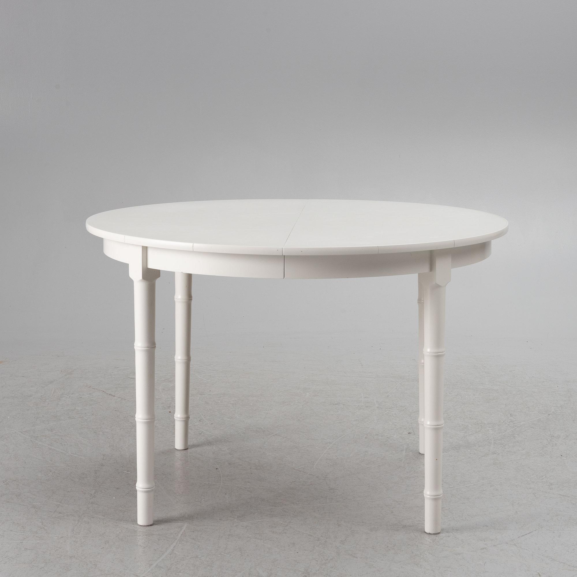 A 7-piece dining group, Miranda of Sweden, late 20th Century.