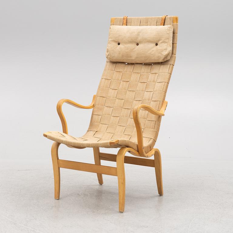 Bruno Mathsson, An 'Eva high' armchair, Firma Karl Mathsson, Värnamo, 1972.