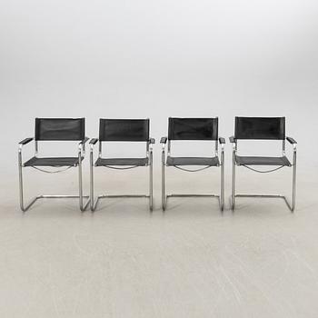 Armchairs, 4 pcs, Italy, second half of the 20th century.