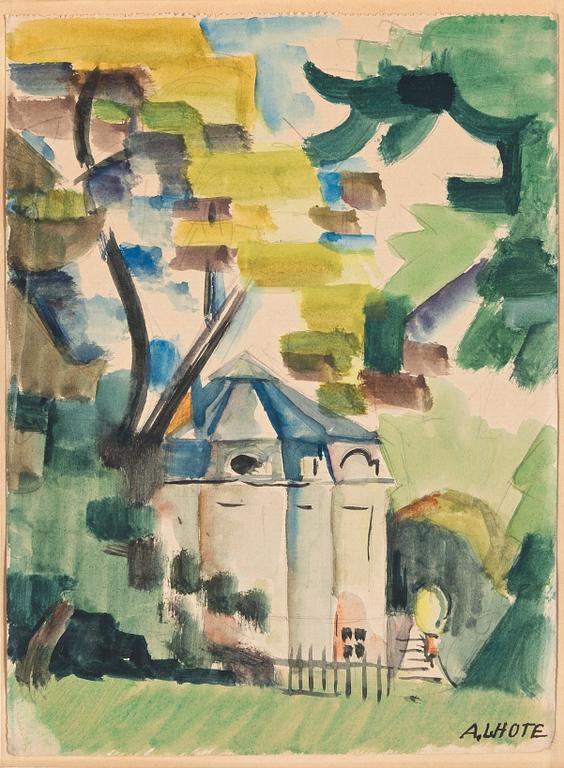 André Lhote, Park scene with building.