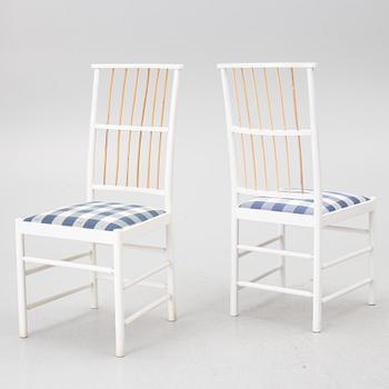 Josef Frank, chairs, 5 pcs, model 2025, Svenskt Tenn, post 1985.