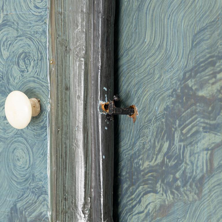A corner cabinet, 20th century with older parts.