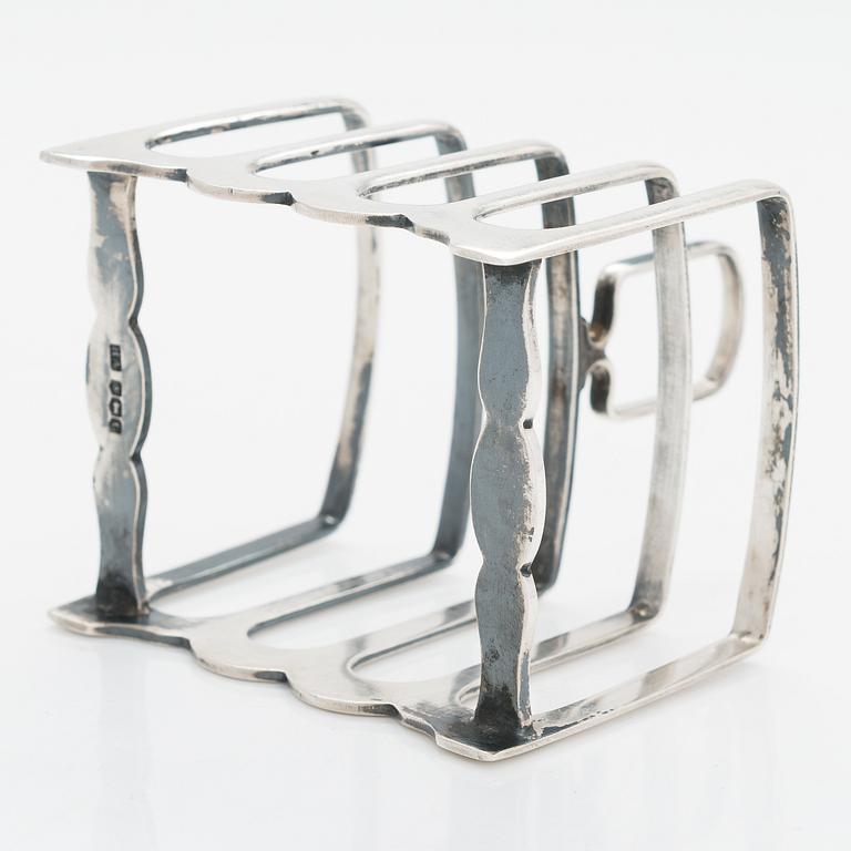 Atkin Brothers, toastrack, sterlingsilver, Sheffield, England 1936.