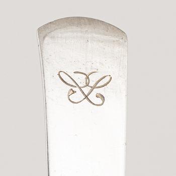 Jacob Ängman, smörgåsbestick, 24 delar, silver, "Rosenholm", GAB, bl a Stockholm 1950.