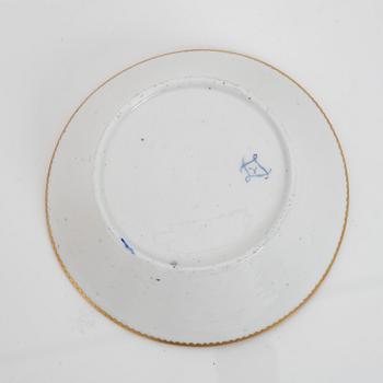 A Sèvres porcelain cup and sacuer, probably 1770's.