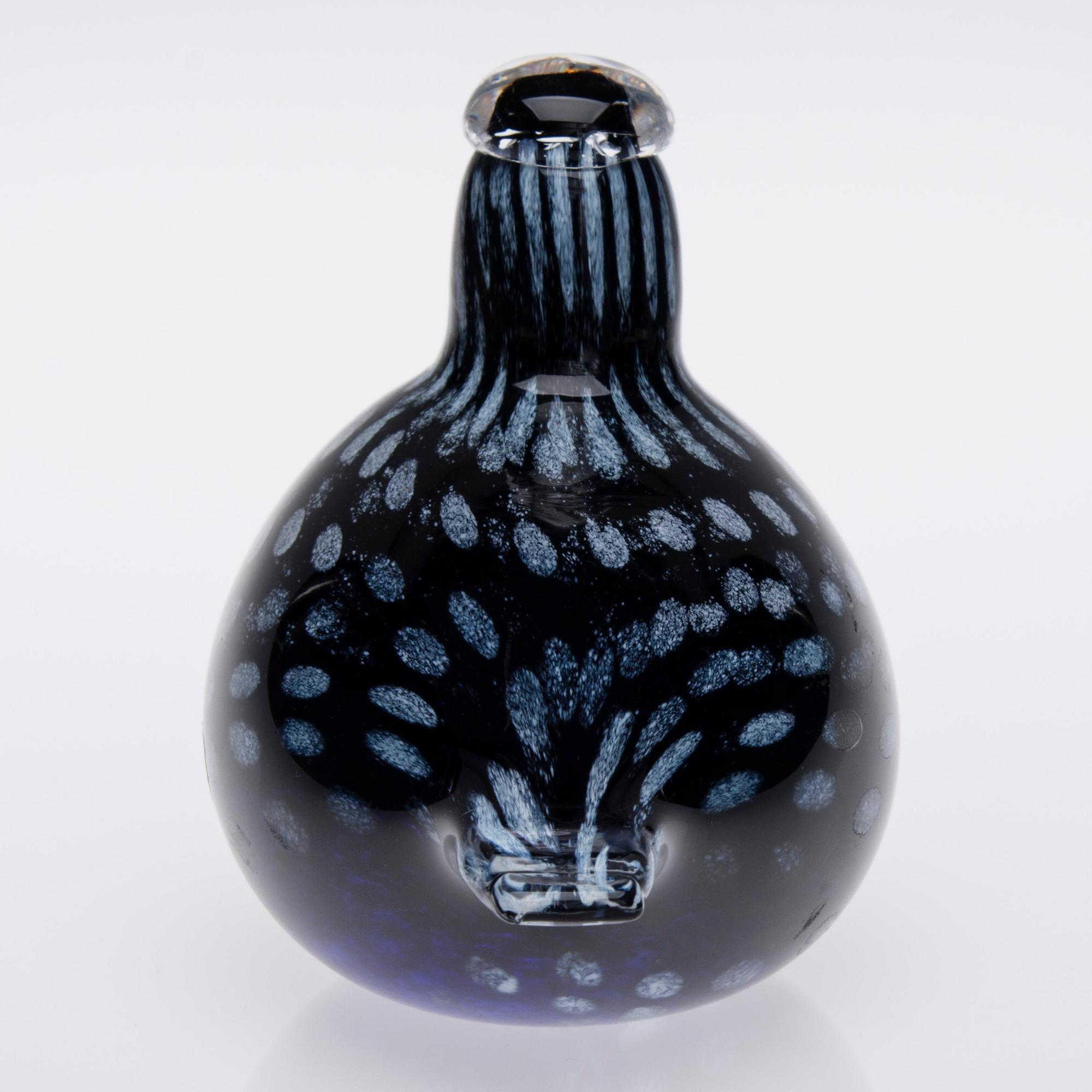 FÅGEL, glas, signerad Oiva Toikka Nuutajärvi Notsjö, numererad 137/1500.