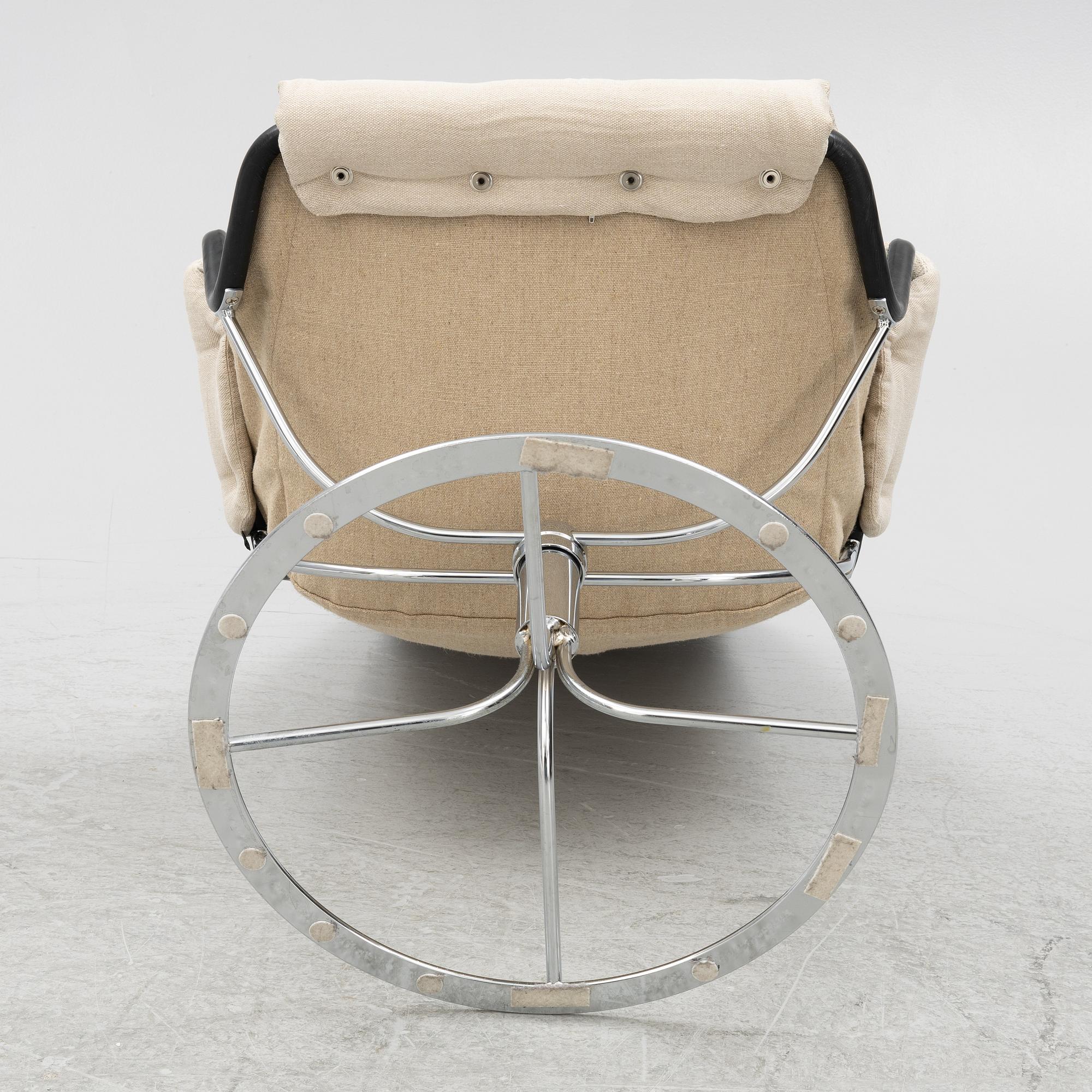 Bruno Mathsson, armchair "Jetson" and table, DUX,  and Bruno Mathsson International, Värnamo.