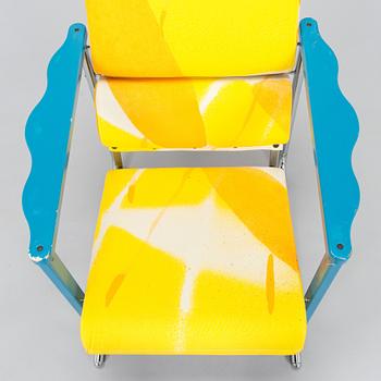 Yrjö Kukkapuro, A 1980s  'Experiment' open armchair for Avarte, Finland.
