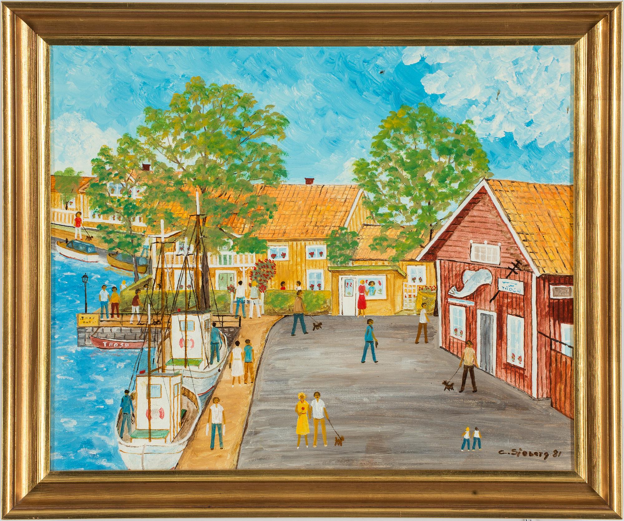 CURT SJÖBERG, olja på duk, signerad och daterad -81.