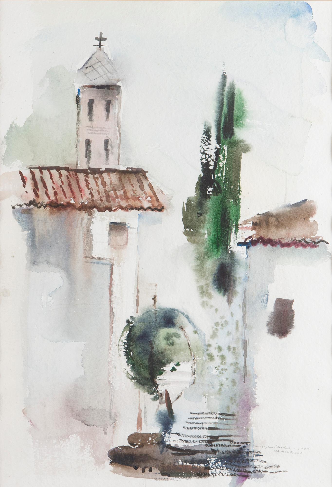 Nandor Mikola, View from Marbella.