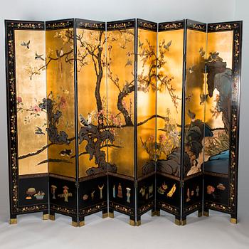 A Japanese 20th century folding screen.