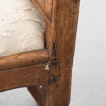 Chairs a pair, Late Baroque, mid-18th century.