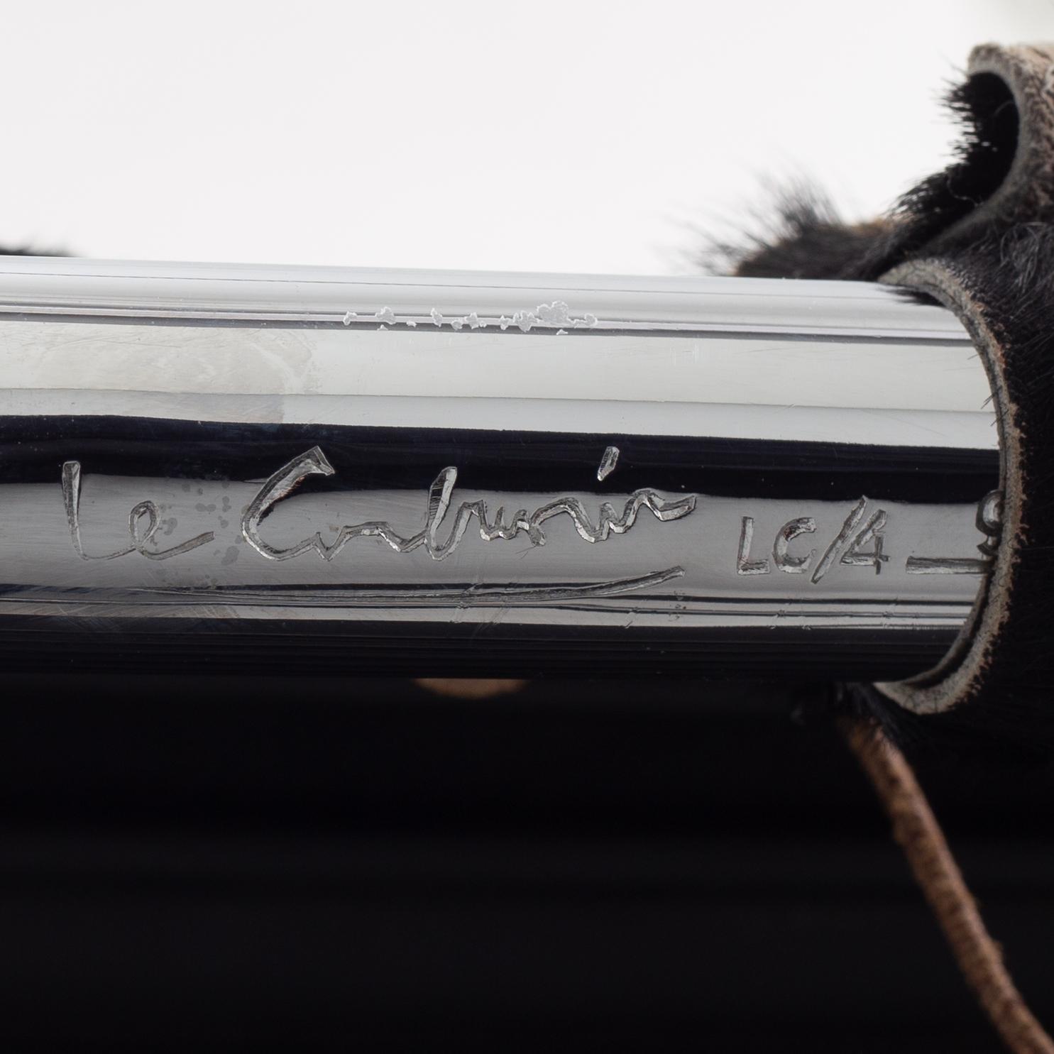 Charlotte Perriand, & Le Corbusier, lounge chair, "LC4".